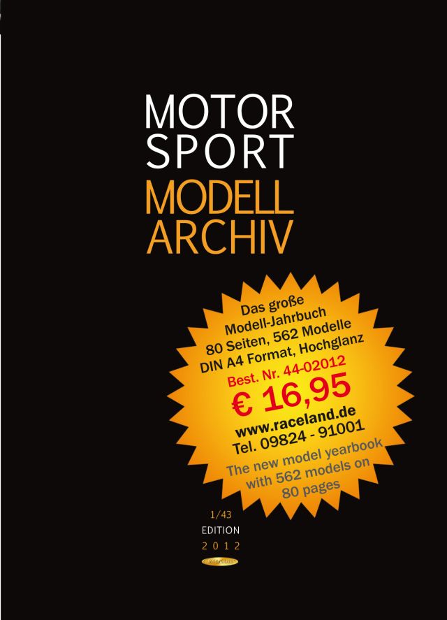 Einblicke in das Motorsport Modell-Archiv Edition 1 2012